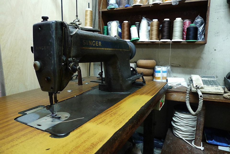 Ho Soon Lee’s vintage Singer sewing machine